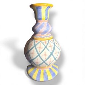 Vintage 1983 MACKENZIE CHILDS Retired MONET Bud Vase 7.5” Still Brand New Unused